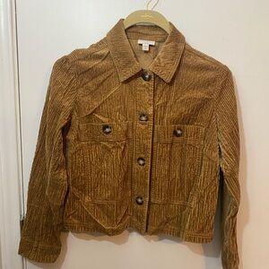 J. Jill Brown Corduroy Utility Jacket
